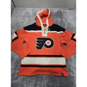 NEW 47 Apparel Philadelphia Flyers Hoodie Pull-Over‎ Large NHL Licensed Product